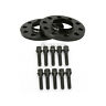 Pe-15mm-5120-726-bk-42cs-bbolt Precision European Motorwerks Hubcentric Black Wheel Spacers Extended Lug Bolts