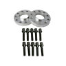 Pe-20mm-5120-726-14x125-bbolt Precision European Motorwerks Hubcentric Wheel Spacers With Black Cone Bolts