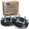 Pe-38mm-6135-87.1-14x2-bk Precision European Motorwerks Black Wheel Spacers Fits Ford Expedition Lincoln