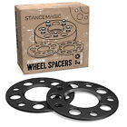 Pe-5mm-5114.3-64.1-bk Precision European Motorwerks Hubcentric Wheel Spacers For Honda Acura Black