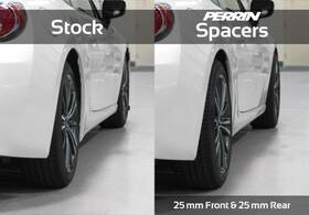 Perpsp-whl-026bk Perrin Performance For 02-14 Wrx/2004 Sti/13-25 Brz/gr86 25mm Wheel Spacers 5x100 56mm Pair