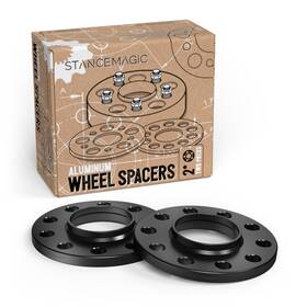 Pe-10mm-5120-74.1-bk-sdw Precision European Motorwerks 2pcs 10mm Black Hubcentric Wheel Spacers With Lip 5x120 74.1mm Centerbore