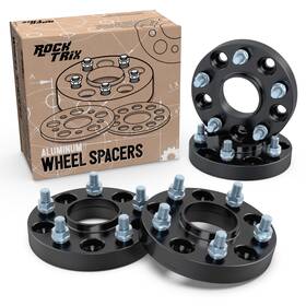 Pe-4x-25mm-5114.3-71.5-bk Precision European Motorwerks 4pc 1 Inch 5x114.3 Hubcentric Black Wheel Spacers For Jeep Cherokee Tj Wrangler