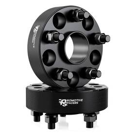 Promotive Spacers 5120464138b-bk-a01 2pcs 1.5 Inch Wheel 5x120 38mm 64.1mm Hub Bore M14x1.5 Studs Black