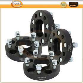 Pws Pws826179-pws 1 Inch Thick 5x4.5 1/2 Studs Black 4 Pcs Wheel Spacers For Ford Mustang Edge Ranger