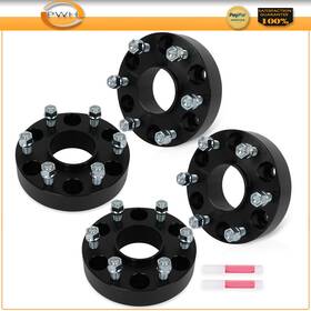 Pws Pws842262-pws 4pcs Black 1.5 Inch Thick 6x5.5 Wheel Spacers 14x1.5 Studs For Ram 1500 2019 20-2025