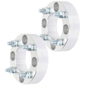 10866007 Qualitiparts 2pcs 1.5 Inch 4x4.5 12x1.5 Studs Wheel Spacers 4 Lugs For Honda Hyundai Acura Silver