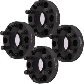 10872173 Qualitiparts 4pcs 1.5 Inch 14x1.5 6x5.5 Wheel Spacers Black For Cadillac Escalade Gmc Savana 1500