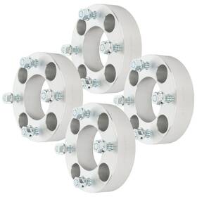10874210 Qualitiparts 4pcs 1.5 Inch 4x110 10x1.25 Silver Wheel Spacers For Yamaha Suzuki Kawasaki Honda