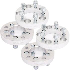 10876395 Qualitiparts 4pcs 1 Inch 5x4.5 To 5x100 Wheel Spacers Adapters 12x1.5 For Toyota Dodge Chrysler