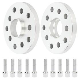 10879439 Qualitiparts 2 Pcs Hub Centric Wheel Spacers 17mm 5x100 Or 5x112 14x1.5 For Volkswagen Audi