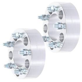 10879450 Qualitiparts 2pcs Wheel Spacers 2 Inch 5x4.75 12x1.5 Silver For Chevrolet Cadillac Pontiac Sonoma