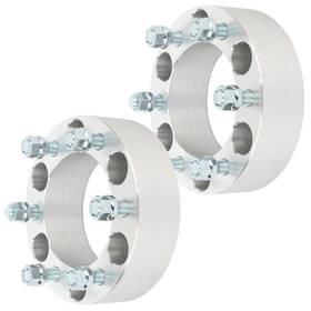 10881080 Qualitiparts 2pcs 2 Inch 6x5.5 14x1.5 Wheel Spacers Silver For Cadillac Chevrolet Silverado 1500