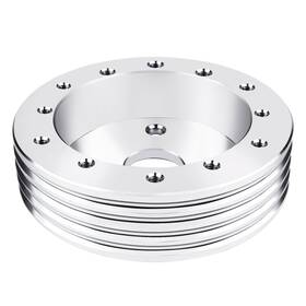 Dk-10sl Qymopay 1 Inch Steering Wheel Hub Adapter Conversion Spacer 6 Hole 1in Silver