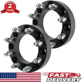 Alp253182763 Rayten 2x 1.5 Inch Thick 8x6.5 8x165.1mm Wheel Adapter Spacer Fit Chevy 8lug 14x1.5 Truck