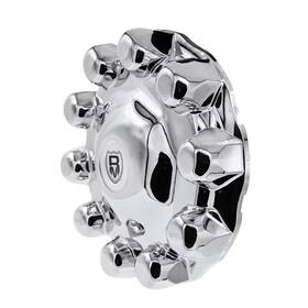 Roadmaster Roa-0215p Chrome One-piece Front Hub Axle Cover System 086100s 33mm Lug Nut 9 Inch