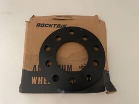 Rocktrix 6.35mm-5127/5139.7-87.1-bk 2pc 1/2 Inch Flat Black 5x127 And 5x139.7 Wheel Spacers 87.1 Mm Bore
