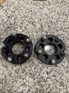 Rough Country 115435 5x4.5 To 5x5.5 Wheel Adapters 1.25 Inch Thick 1 Pair 5 Lug Conversion Spacers