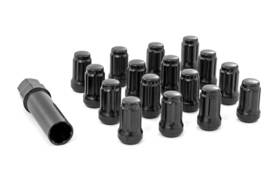 M12x1.5 Rough Country 3807blk Lug Nut Set Black Splined Of 16 -