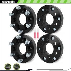 Sci842334too Scitoo 4x 1.25 Inch 32mm Wheel Adapters 6x4.5 To 6x5.5 1/2 -20 For 1991-2004 Dodge Dakota