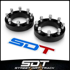49520 Sdt Street Dirt Track 2x 2 Inch 8x170 Wheel Spacers 125mm Bore For 2003-2022 Ford F250 F350 Excursion 4wd