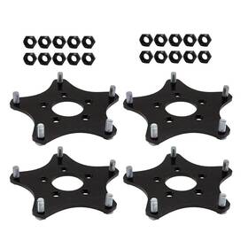 9102471 Speedway Motors Wide 5 Wheel Adapters And Lug Nuts On 4-3/4 Bp