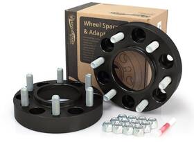 Whs036k Spidertrax 850001304412 Wheel Spacer 6 X 5.50in Bolt Pattern Anodized Black Set Of 2