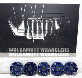Whs105 Spidertrax Aluminum Blue 1.5 Inch Set Of 5 Wheel Spacers 5x4.5 Bolt Pattern