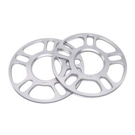 5mm-univ-70.5 Stancemagic 2pcs 5mm 3/16 Inch Hubcentric 5x4.5 And 5x4.75 Wheel Thickness Silver