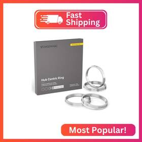 Al-hr-57.1 Stancemagic Hubcentric Rings Pack Of 4 - 56.1mm Id To 57.1mm Od Silver Aluminum Hubrings