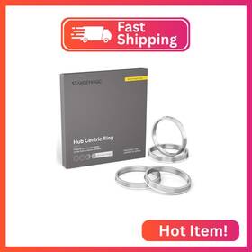 Al-hr-67.1 Stancemagic Hubcentric Rings Pack Of 4 - 60.1mm Id To 67.1mm Od Silver Aluminum Hubrings