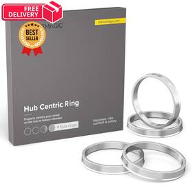 Al-hr-73.1 Stancemagic 67.1 Hubcentric Rings Pack Of 4 - 67.1mm Id To 73.1mm Od Silver