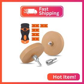 Cjl-002 Starvortex 2pack Rubber Eraser Wheel For Drill 4inch Professional Car Sticker Remover Tool