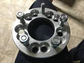 Whad325 Steven 1 Wheel Adapter Spacer 5x4.5 Or 5x4.75 Inch To 12x1.5 .75 Thickness