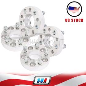 Sua4cars E81955201cp 4 1.25 Inch Thick Hubcentric 5x4.5 Wheel Spacers 1/2 For 1967-2014 Ford Mustang