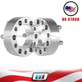 S4115374 Sua4cars 2 Pcs Inch 6x5.5 6x139.7 Wheel Spacers 12x1.5 For Toyota Tacoma Chevy Colorado