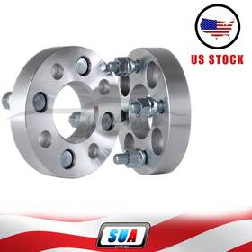 Sua4cars S4115385 2x 1 Inch 25mm Thick 4x100 Wheel Spacers 12x1.5 Studs For Dodge Honda Mazda Toyota