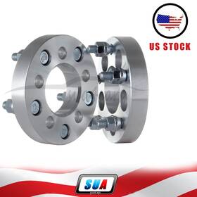 S4115386 Sua4cars 2pcs 5x100 To 5x4.5 1 Inch Adapter Wheel Spacers 5lug 12x1.5 Studs For Toyota Matrix