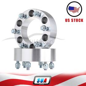 S4115405 Sua4cars 2x 2 Inch 6x5.5 6 Lugs Wheel Spacers 12x1.25 Studs For Nissan Xterra 2000-2004