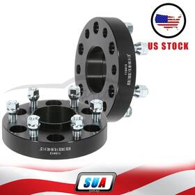 S4115413 Sua4cars 2x 1.25 Inch 6x5.5 Wheel Spacers 14x1.5 Stud Fits 1999-2025 Chevrolet Silverado 1500
