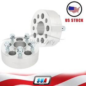 S4115423 Sua4cars 2pc 2 Inch 50mm Thick 5x100 To Wheel Spacers 12x1.25 Lug Bolt For Scion Subaru