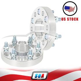 Sua4cars S4115455 2pc 1 Inch 25mm 6x114.3 6x4.5 Wheel Spacers 12x1.25 For Nissan Xterra 2005-2015