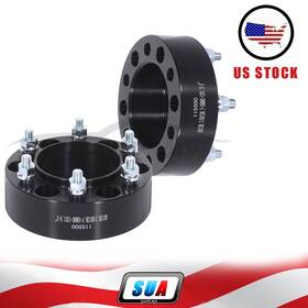 S4115500 Sua4cars 2pcs 2 Inch 6x5.5 12x1.5 Studs Wheel Spacers For 2002-2023 Toyota Tacoma 4wd 6 Lugs