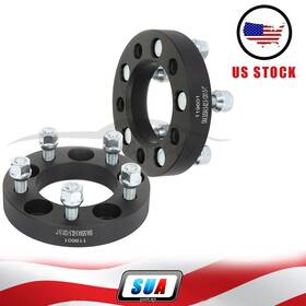 S4119601 Sua4cars 2 Pcs 1 Inch 25mm 5x4.5 12x1.5 Studs Wheel Spacers For Honda Toyota Ford Escape