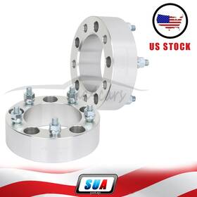 S4119606 Sua4cars 2 Pcs Inch 5x5.5 12x1.25 Studs Wheel Spacers For 2006 Suzuki Xl-7 Silver