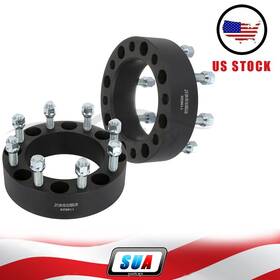 S4119626 Sua4cars 2 Pcs Inch 8x170 14x1.5 Studs Wheel Spacers For Ford F-250 Super Duty 2003-2022