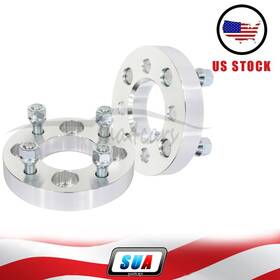 S4119677 Sua4cars 2 Pcs 1 Inch 4x100 To 4x108 12x1.5 Studs Wheel Spacers For Chevrolet Aveo