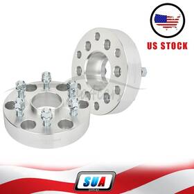 S4119709 Sua4cars 2 1.5 Inch 6x5.5 To 6x120 14x1.5 Wheel Spacers For 99-25 Chevy Silverado Sierra 1500