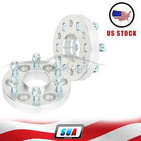 S4119712 Sua4cars 2 Pcs 1 Inch 6x120 14x1.5 Studs Wheel Spacers For Colorado Canyon 2015-2019 S4119712 Sua4cars 2 Pcs 1 Inch 6x120 14x1.5 Studs Wheel Spacers For Colorado Canyon 2015-2019