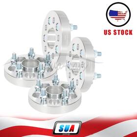 S4819525 Sua4cars 4pc 1 Inch 25mm Thick 5x100 12x1.25 Wheel Spacers For 1993-2014 Subaru Impreza